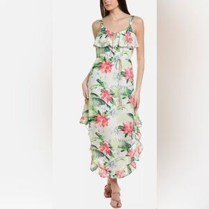 🎀 Tommy Bahama Grande Grove High Low Dress XL